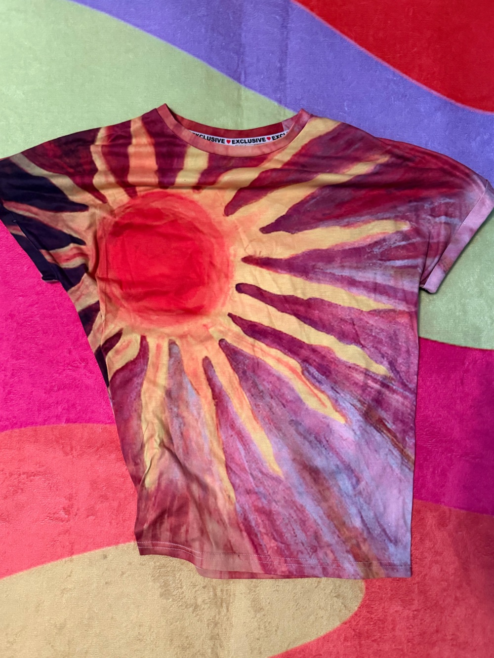Sunburst Tie-Dye Tshirt - Multi-Color